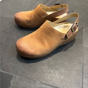 Dansko Brown Suede Mules